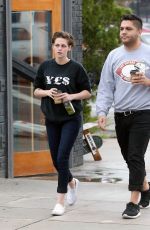 KRISTEN STEWART Out for Coffee with a Friend in Los Feliz