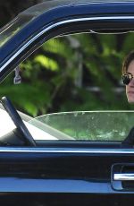 KRISTEN STEWART with a Friend Driving Around in Los Angeles