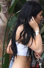 KYLIE JENNER Arrives at Jenner Communications in Woodland Hills