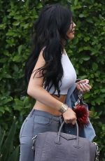 KYLIE JENNER Arrives at Jenner Communications in Woodland Hills