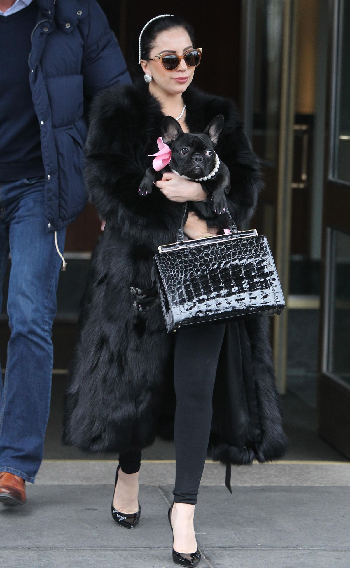 LADY GAGA in Fur Coats Leaves Her Apartment in New York – HawtCelebs