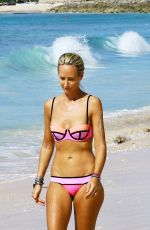 LADY VICTORIA HERVEY in Bikini on the Beach in Barbados