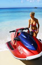 LADY VICTORIA HERVEY in Bikini on the Beach in Barbados