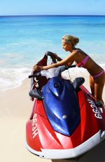 LADY VICTORIA HERVEY in Bikini on the Beach in Barbados