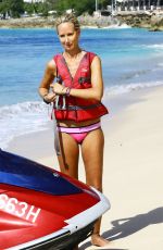 LADY VICTORIA HERVEY in Bikini on the Beach in Barbados