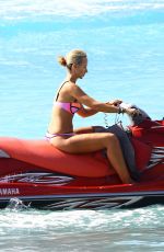 LADY VICTORIA HERVEY in Bikini on the Beach in Barbados