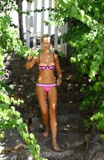 LADY VICTORIA HERVEY in Bikini on the Beach in Barbados