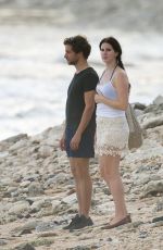 LANA DEL REY and Francesco Carrozzini Kissing on the Beach in St. Barts