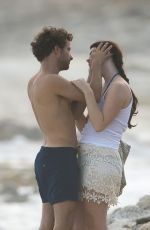 LANA DEL REY and Francesco Carrozzini Kissing on the Beach in St. Barts