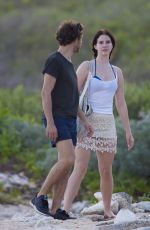 LANA DEL REY and Francesco Carrozzini Kissing on the Beach in St. Barts