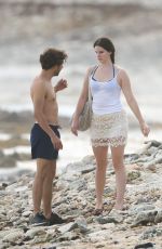 LANA DEL REY and Francesco Carrozzini Kissing on the Beach in St. Barts