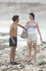 LANA DEL REY and Francesco Carrozzini Kissing on the Beach in St. Barts