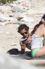 LANA DEL REY in Bikini Bottoms at a Beach in St. Barts