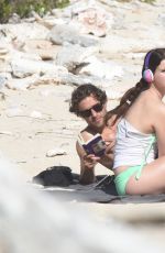LANA DEL REY in Bikini Bottoms at a Beach in St. Barts