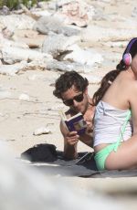 LANA DEL REY in Bikini Bottoms at a Beach in St. Barts
