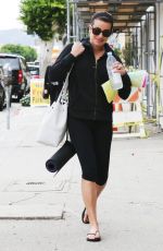 LE MICHELE in Leggings Heading to Yoga Class in Los Angeles 1112
