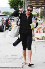 LE MICHELE in Leggings Heading to Yoga Class in Los Angeles 1112