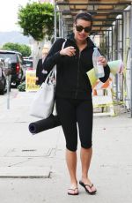 LE MICHELE in Leggings Heading to Yoga Class in Los Angeles 1112