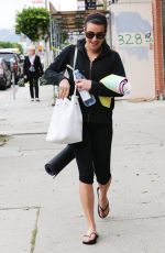 LE MICHELE in Leggings Heading to Yoga Class in Los Angeles 1112