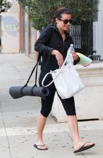 LE MICHELE in Leggings Heading to Yoga Class in Los Angeles 1112