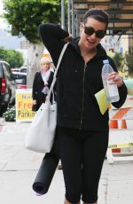 LE MICHELE in Leggings Heading to Yoga Class in Los Angeles 1112