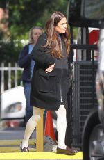 LEA MICHEL on the Set of Glee in Los Angeles 0412