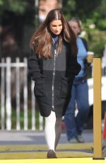LEA MICHEL on the Set of Glee in Los Angeles 0412