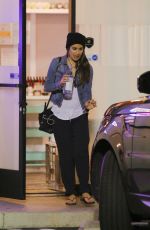 LEA MICHELE at Butter Nails and Waxing Salon in Los Angeles