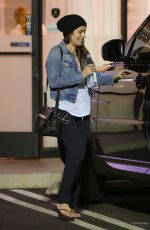 LEA MICHELE at Butter Nails and Waxing Salon in Los Angeles