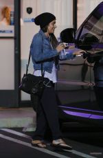 LEA MICHELE at Butter Nails and Waxing Salon in Los Angeles
