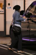 LEA MICHELE at Butter Nails and Waxing Salon in Los Angeles