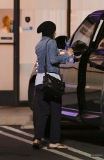 LEA MICHELE at Butter Nails and Waxing Salon in Los Angeles