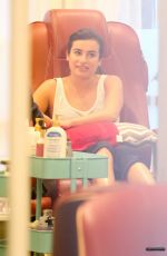 LEA MICHELE at Butter Nails and Waxing Salon in Los Angeles