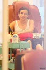 LEA MICHELE at Butter Nails and Waxing Salon in Los Angeles