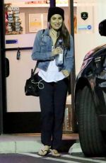 LEA MICHELE at Butter Nails and Waxing Salon in Los Angeles