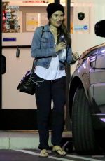 LEA MICHELE at Butter Nails and Waxing Salon in Los Angeles