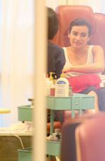 LEA MICHELE at Butter Nails and Waxing Salon in Los Angeles
