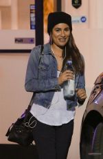 LEA MICHELE at Butter Nails and Waxing Salon in Los Angeles