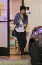 LEA MICHELE at Butter Nails and Waxing Salon in Los Angeles