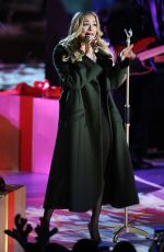 LEANN RIMES at Rockefeller Christmas Tree Lighting Ceremony in New York