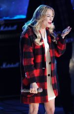 LEANN RIMES at Rockefeller Christmas Tree Lighting Ceremony in New York