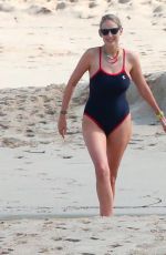 LEELEE SOBIESKI in Swimsuit at a Beach in St. Barts