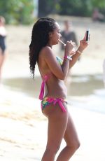 LEIGH-ANNE PINNOCK in Bikini on a Beach in Barbados 2212