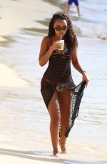 LEIGH-ANNE PINNOCK in Bikini on a Beach in Barbados 2212