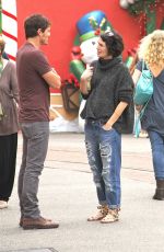 LENA HEADEY and Pedro Pascal Out and About at the Grove
