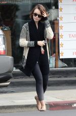 LILY COLLINS Leaves Dry Cleaning in Los Angeles