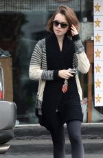 LILY COLLINS Leaves Dry Cleaning in Los Angeles