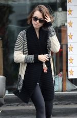 LILY COLLINS Leaves Dry Cleaning in Los Angeles