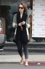 LILY COLLINS Leaves Dry Cleaning in Los Angeles