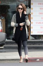 LILY COLLINS Leaves Dry Cleaning in Los Angeles